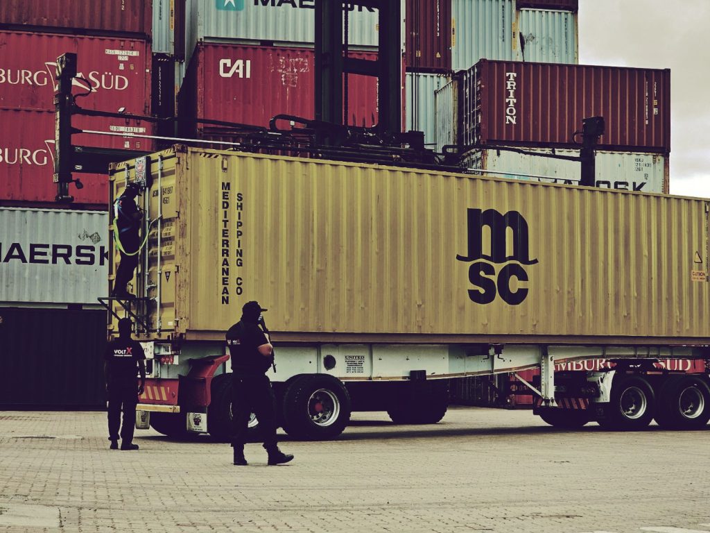 Cargo Container Clamping unit